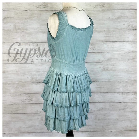 POL Lost in Tiers Teal Tunic - Picture 4 of 12